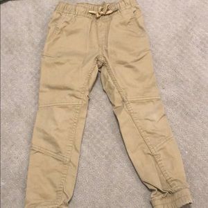 Boys Khaki Drawstring Chinos